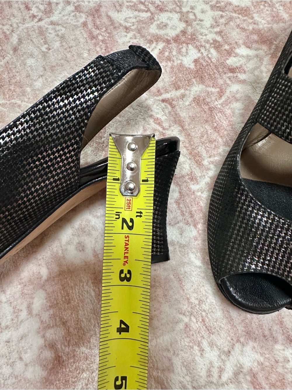 Anyi Lu ✨ Genuine Leather Metallic Sandal Heels - Picture 10 of 11
